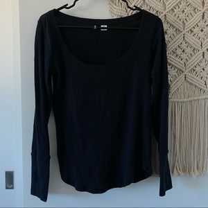 Urban outfitters scoop neck long sleeve